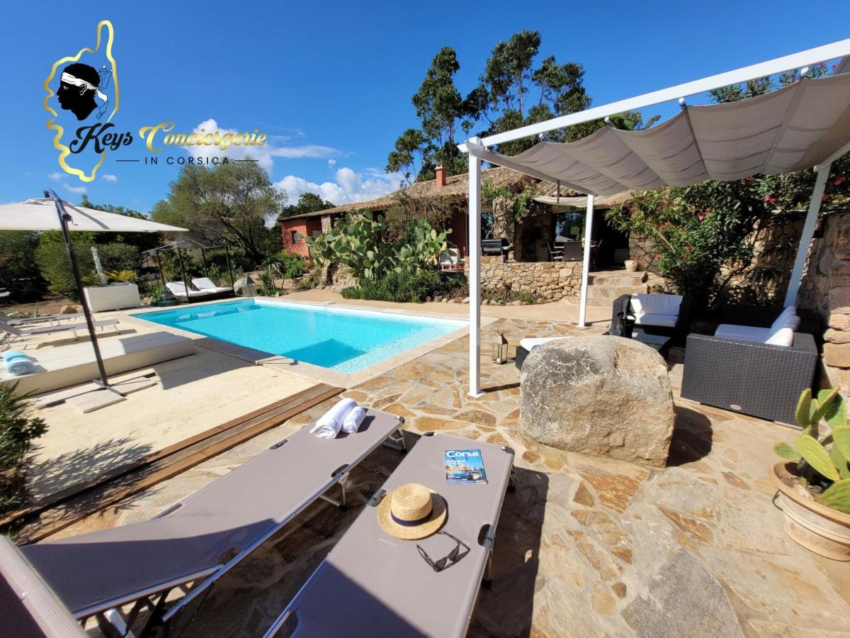 Casa Salya 8 Pers Piscine Privee Chauffee San Cipriano Villa Lecci Luaran gambar